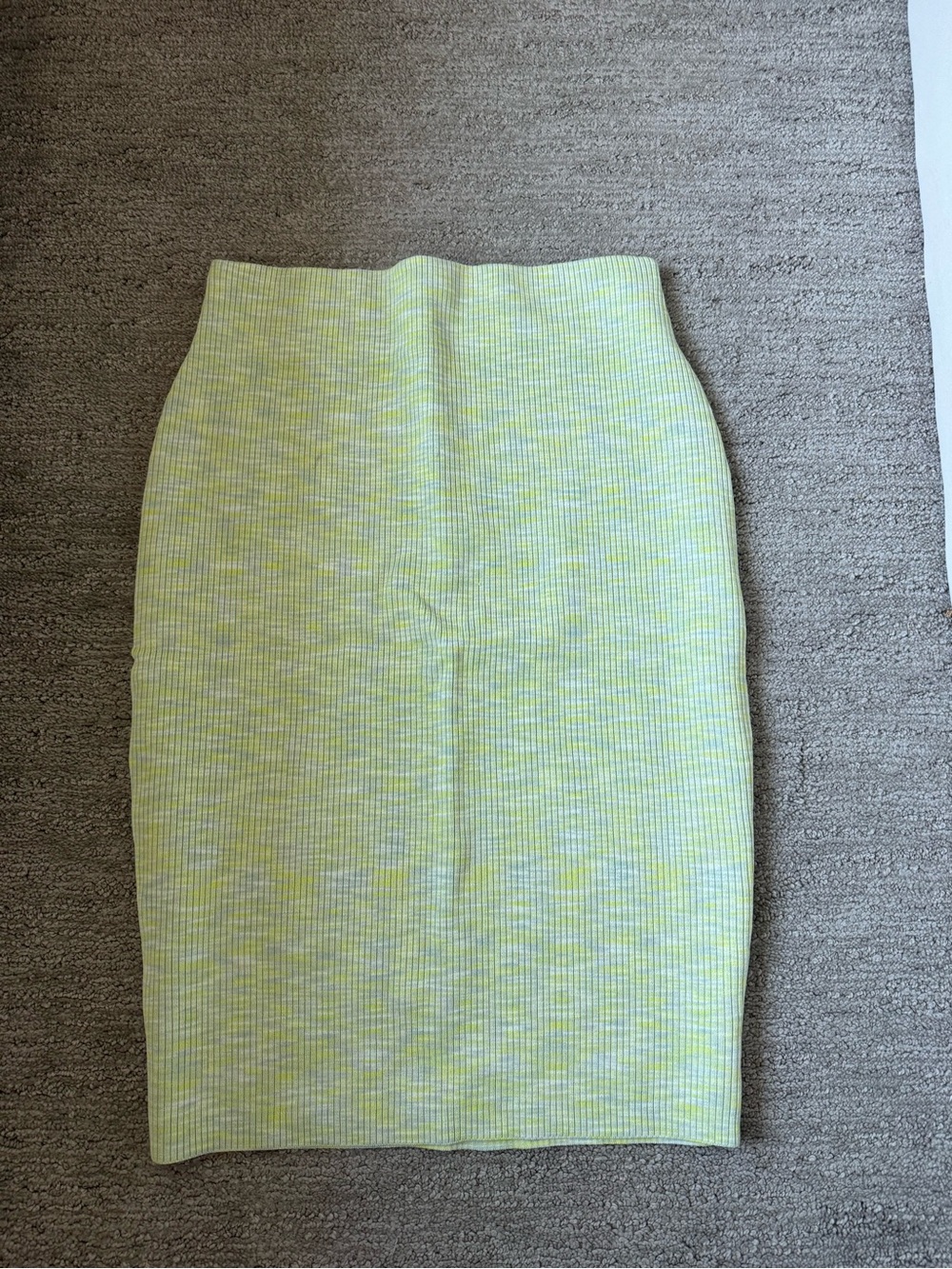 Express Blue-Green Ribbed Pencil Skirt